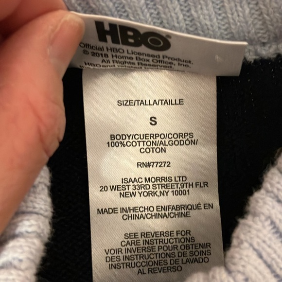 NWOT Game Of Thrones Deck The Wall Blue Sweater Holiday Ugly Christmas men’s S - Picture 3 of 5